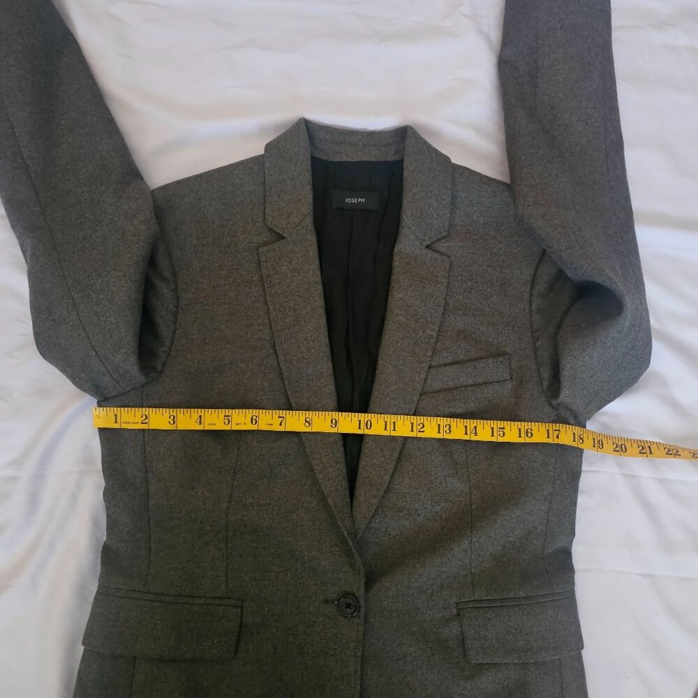 Joseph Gray Wool Blend Single Button Tailored Sty… - image 8